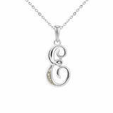 Alphabet Memorial Ashes Pendant - Letter E - Cherished Urns