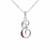 Alphabet Memorial Ashes Pendant - Letter E - Cherished Urns