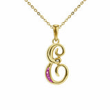 Alphabet Memorial Ashes Pendant - Letter E - Cherished Urns