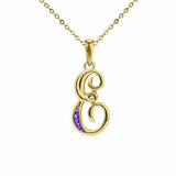 Alphabet Memorial Ashes Pendant - Letter E - Cherished Urns