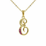 Alphabet Memorial Ashes Pendant - Letter E - Cherished Urns
