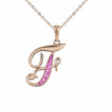 Alphabet Memorial Ashes Pendant - Letter F - Cherished Urns