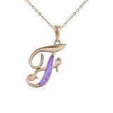Alphabet Memorial Ashes Pendant - Letter F - Cherished Urns