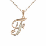 Alphabet Memorial Ashes Pendant - Letter F - Cherished Urns