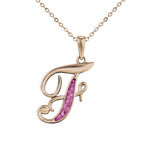 Alphabet Memorial Ashes Pendant - Letter F - Cherished Urns