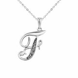 Alphabet Memorial Ashes Pendant - Letter F - Cherished Urns
