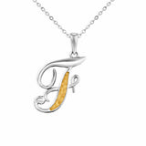 Alphabet Memorial Ashes Pendant - Letter F - Cherished Urns