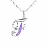 Alphabet Memorial Ashes Pendant - Letter F - Cherished Urns