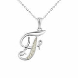 Alphabet Memorial Ashes Pendant - Letter F - Cherished Urns