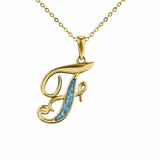 Alphabet Memorial Ashes Pendant - Letter F - Cherished Urns