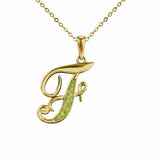 Alphabet Memorial Ashes Pendant - Letter F - Cherished Urns