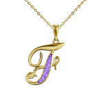 Alphabet Memorial Ashes Pendant - Letter F - Cherished Urns