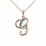 Alphabet Memorial Ashes Pendant - Letter G - Cherished Urns