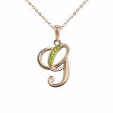 Alphabet Memorial Ashes Pendant - Letter G - Cherished Urns