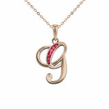 Alphabet Memorial Ashes Pendant - Letter G - Cherished Urns