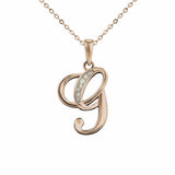 Alphabet Memorial Ashes Pendant - Letter G - Cherished Urns