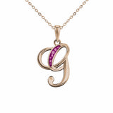 Alphabet Memorial Ashes Pendant - Letter G - Cherished Urns