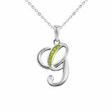 Alphabet Memorial Ashes Pendant - Letter G - Cherished Urns