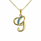 Alphabet Memorial Ashes Pendant - Letter G - Cherished Urns