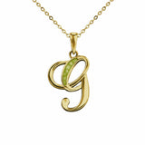 Alphabet Memorial Ashes Pendant - Letter G - Cherished Urns