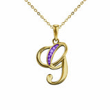 Alphabet Memorial Ashes Pendant - Letter G - Cherished Urns
