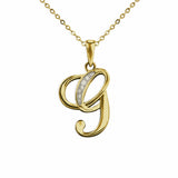 Alphabet Memorial Ashes Pendant - Letter G - Cherished Urns