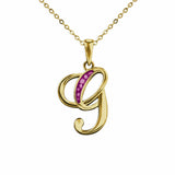 Alphabet Memorial Ashes Pendant - Letter G - Cherished Urns