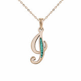 Alphabet Memorial Ashes Pendant - Letter I - Cherished Urns