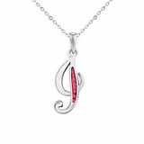 Alphabet Memorial Ashes Pendant - Letter I - Cherished Urns