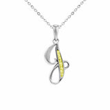 Alphabet Memorial Ashes Pendant - Letter J - Cherished Urns