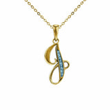 Alphabet Memorial Ashes Pendant - Letter J - Cherished Urns