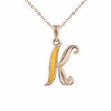 Alphabet Memorial Ashes Pendant - Letter K - Cherished Urns