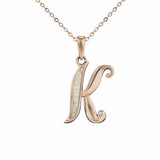 Alphabet Memorial Ashes Pendant - Letter K - Cherished Urns