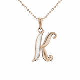 Alphabet Memorial Ashes Pendant - Letter K - Cherished Urns