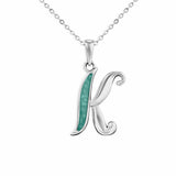 Alphabet Memorial Ashes Pendant - Letter K - Cherished Urns