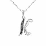 Alphabet Memorial Ashes Pendant - Letter K - Cherished Urns