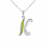 Alphabet Memorial Ashes Pendant - Letter K - Cherished Urns