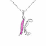 Alphabet Memorial Ashes Pendant - Letter K - Cherished Urns