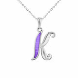 Alphabet Memorial Ashes Pendant - Letter K - Cherished Urns