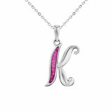 Alphabet Memorial Ashes Pendant - Letter K - Cherished Urns