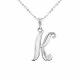 Alphabet Memorial Ashes Pendant - Letter K - Cherished Urns