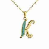 Alphabet Memorial Ashes Pendant - Letter K - Cherished Urns