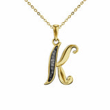 Alphabet Memorial Ashes Pendant - Letter K - Cherished Urns