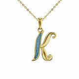 Alphabet Memorial Ashes Pendant - Letter K - Cherished Urns