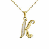Alphabet Memorial Ashes Pendant - Letter K - Cherished Urns