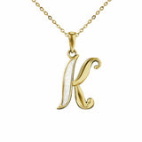 Alphabet Memorial Ashes Pendant - Letter K - Cherished Urns