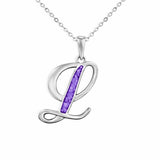 Alphabet Memorial Ashes Pendant - Letter L - Cherished Urns