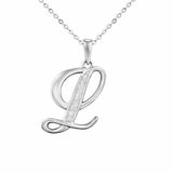 Alphabet Memorial Ashes Pendant - Letter L - Cherished Urns