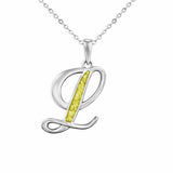 Alphabet Memorial Ashes Pendant - Letter L - Cherished Urns