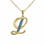 Alphabet Memorial Ashes Pendant - Letter L - Cherished Urns